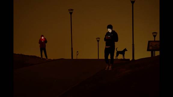 說(shuō)明: Macintosh HD:Users:chendong:Desktop:張乾琦 工作坊:工作坊:官方作品:中文圖說(shuō):不存在的戰(zhàn)爭(zhēng):1. 張乾琦，“不存在的戰(zhàn)爭(zhēng)”視頻截圖，2017.jpg